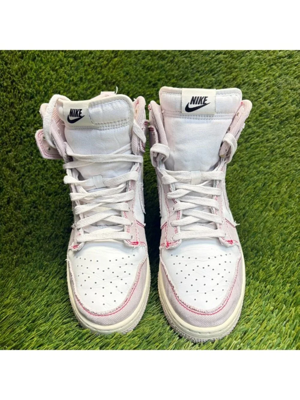 Nike Dunk 1985 Hi Mens Size 8 Pink White Athletic Walking Leather Shoes Sneakers